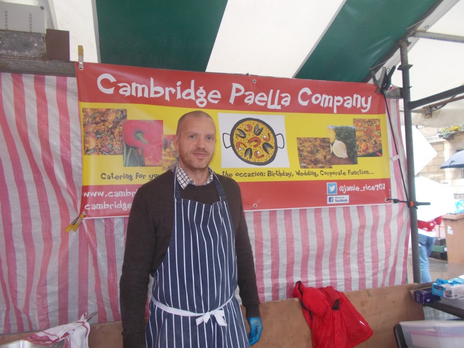 Cambidge market, paella, Cambridge paella company, places to visit in Cambridge, images of Cambridge